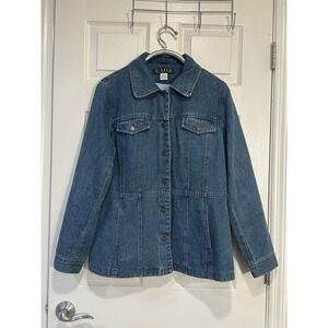 Vintage Giacca Gallery Company Denim Jacket Size L Womens‎
